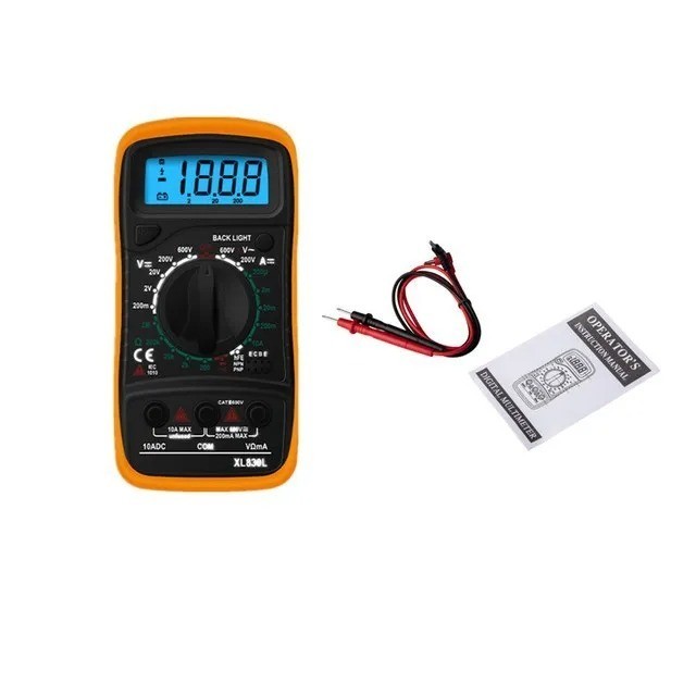 Digital Multimeter AC DC Voltmeter Ammeter Ohmmeter Volt Tester Meter USA