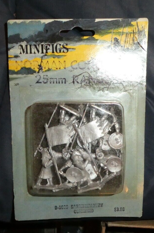 Minifigs NORMAN CONQUEST Mini 25mm Saxon INFANTRY COMMAND Pack New
