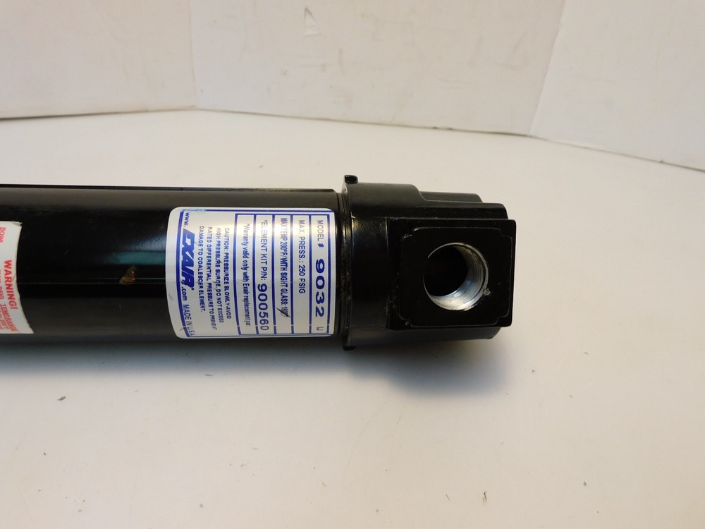 EXAIR 9032 AUTOMATIC DRAIN FILTER SEPARATOR 250PSIG 1/2" NPT