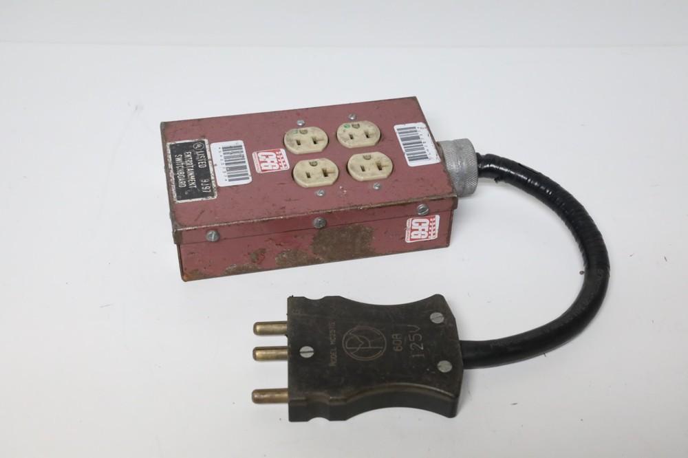 Mole-Richardson 4 Edison Plug Receptacle 60 Amp Bates