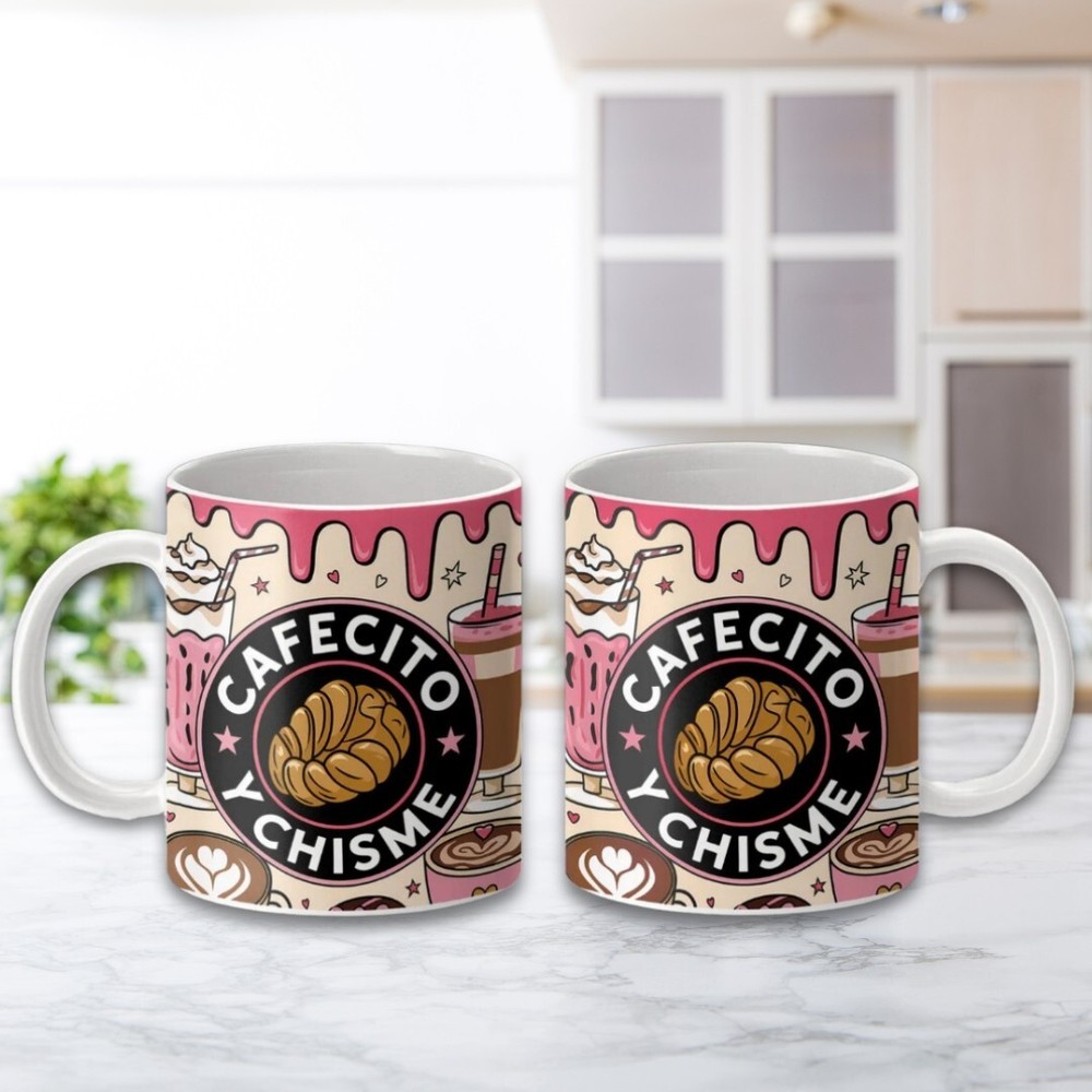 Cafecito y Chisme 11oz Ceramic Coffee Mug