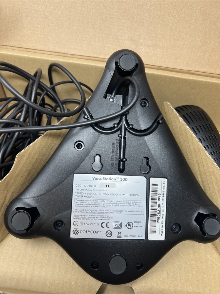 Polycom Voicestation 300 VS300 Full Duplex Analog Conference Phone Office Audio