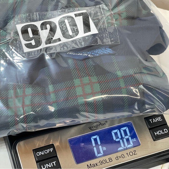 Sunderland Plaid long sleeve pullover golf windbreaker Large 9207