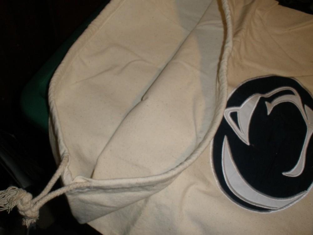 Canvas Penn State Drawstring Laundry Bag 22"x27" (SU97)