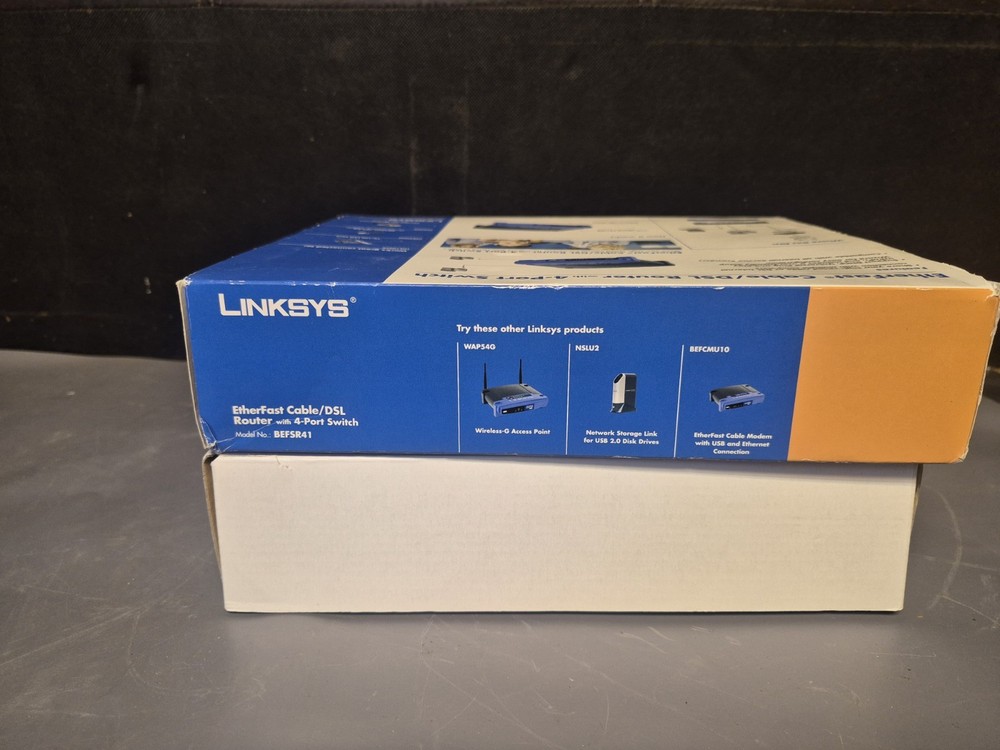 New Linksys Cable/DSL Router Model BEFSR41 Wired Etherfast With 4 Port Switch