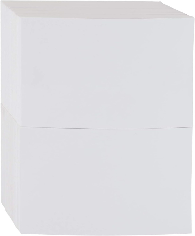 Blank White Index Cards 4x6, 1000 Count, Perfect for Studying and Notes