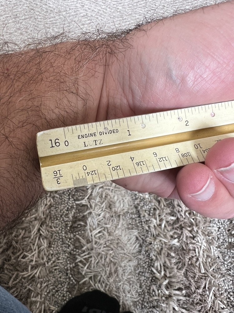 VTG TAMAYA TOKYO Engineering Drawing Triangular Scale Ruler Made in Japan