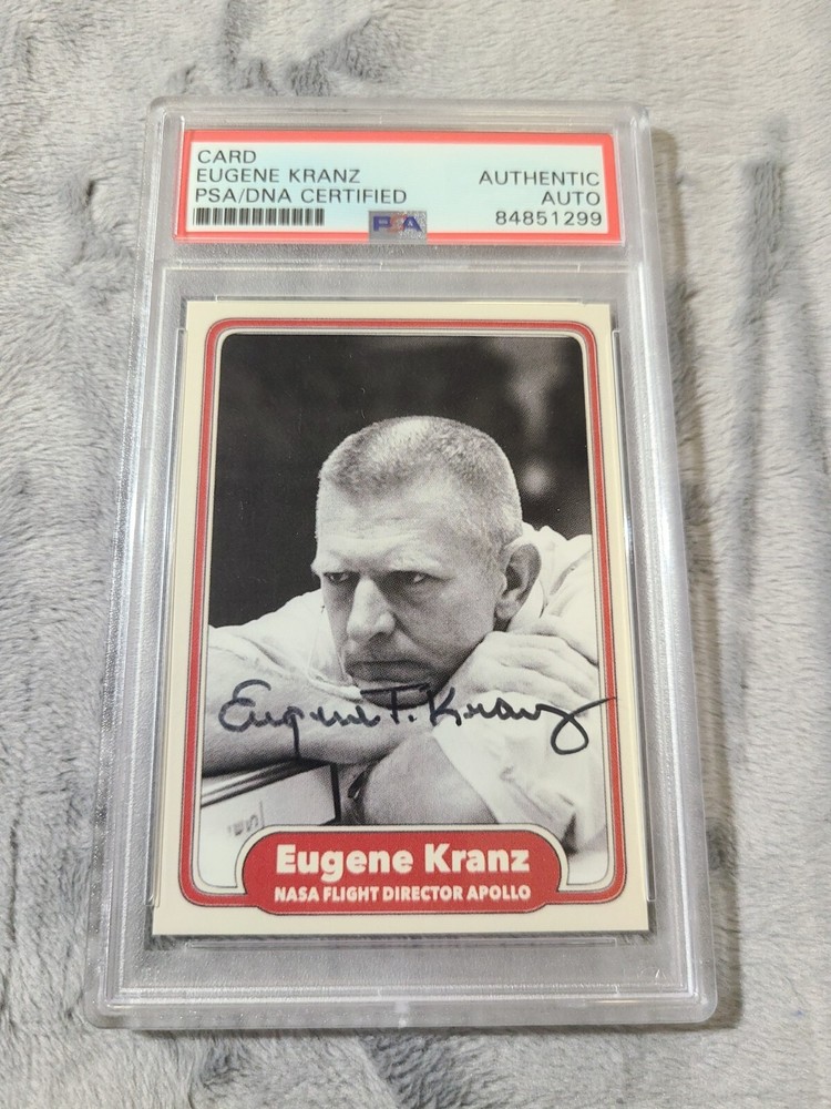 Eugene Kranz Signed Card Nasa Flight Director