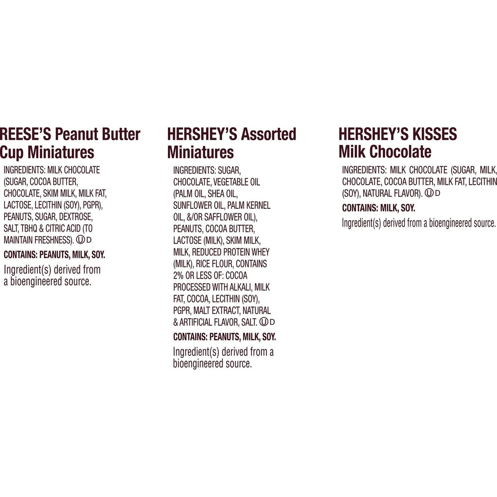 Hershey's and Reese's Miniatures Assorted Chocolate Candy, Party Pack 32.9 oz