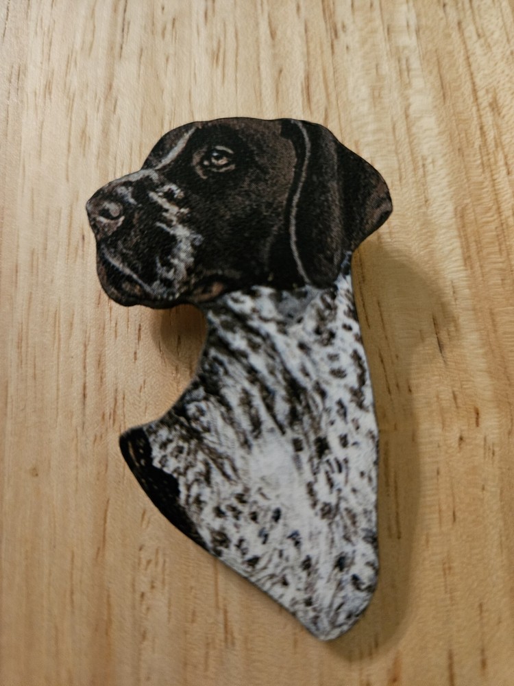 GERMAN SHORTHAIR POINTER DOG PIN PORTRAIT