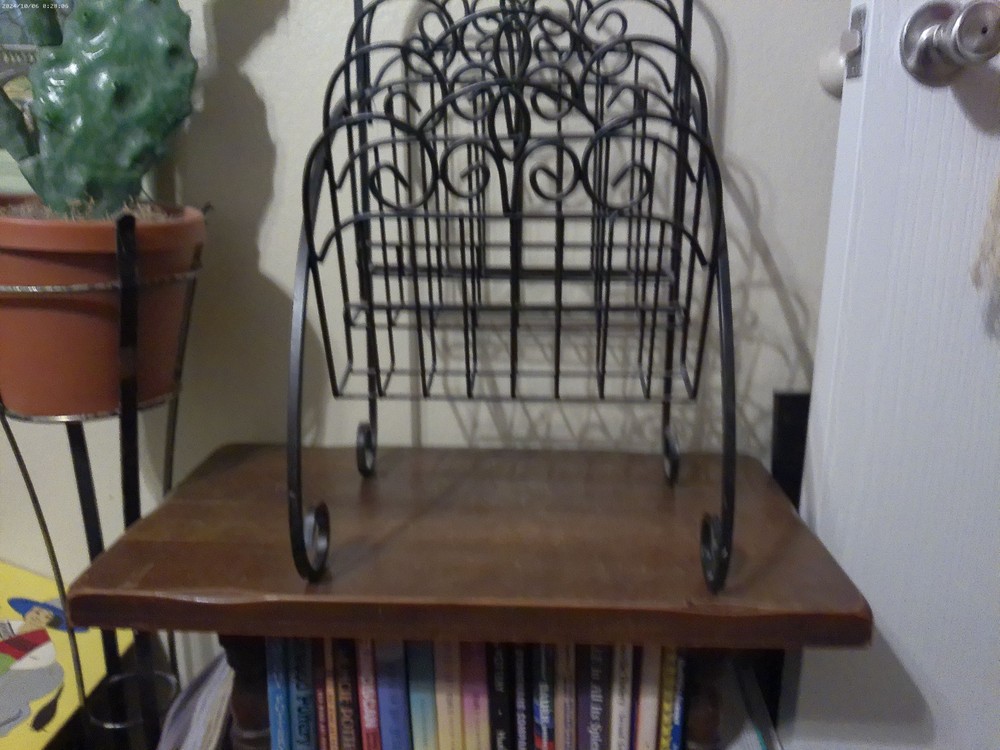 Vintage Rod Iron Magazine Rack