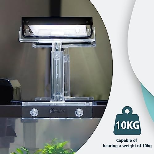 Adjustable Aquarium Light Holder - Clear Acrylic LED Riser Stand Kit 2pcs, Fits