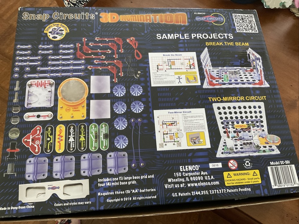 New Snap Circuits 3D Illumination Elenco Snap Circuits