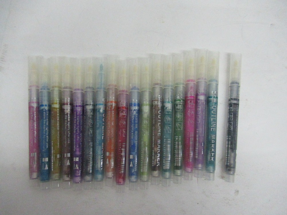 vITOLER Outline Marker WIDE APPLICATION 18 COUNT X2 BOXES