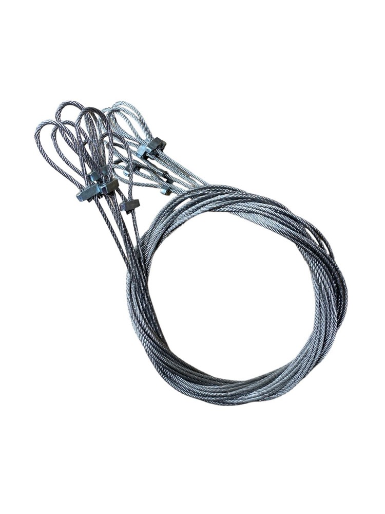 Dozen 3/32", 7x7 North American Trapper 6FT Cable Extensions