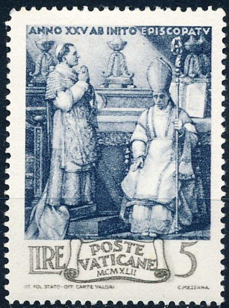 Vatican #Mi95 MNH 1943 Nuncio Eugenio Pacelli Benedict Pius [83]
