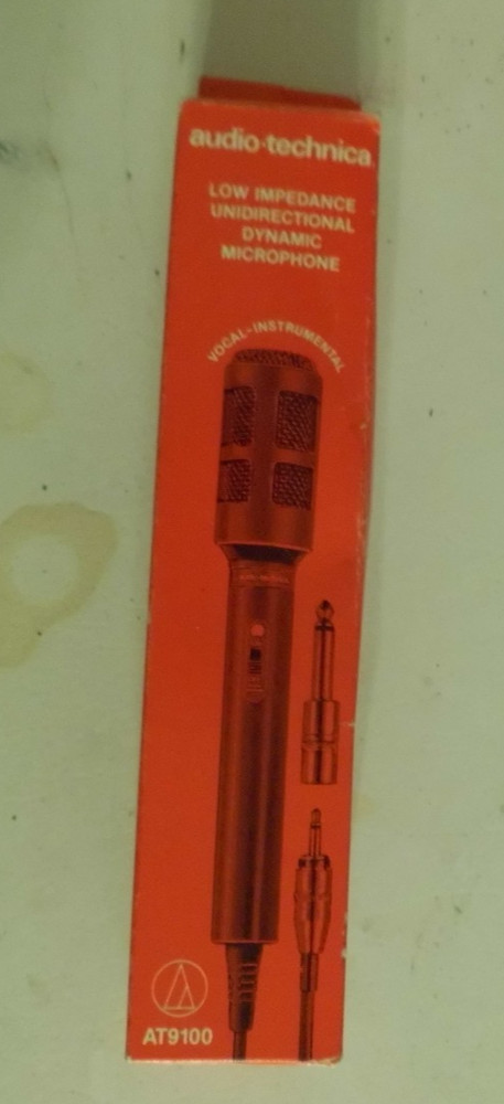 Audio Technica AT9100 Low Impedance Unidirectional Dynamic Microphone NIB