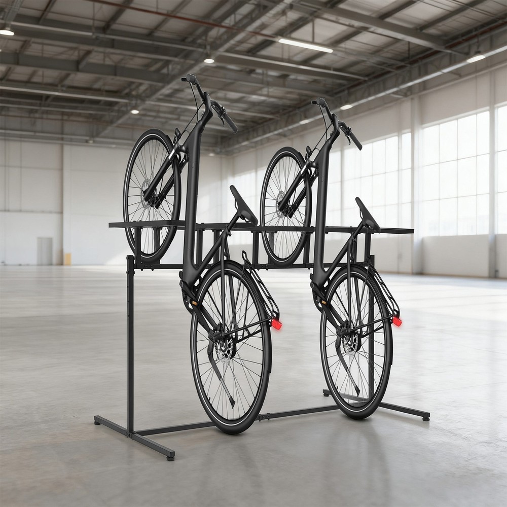 5 adjustable height bicycle bracket, metal bicycle storage and sorting rack