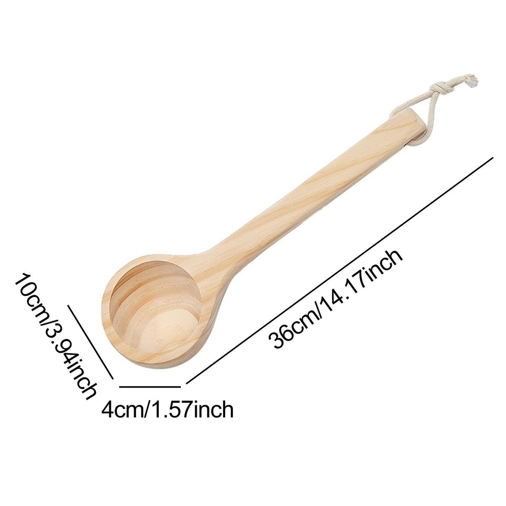 Sauna Ladle Ergonomic Handle Durability Gift Practical Sturdy Multipurpose Sauna