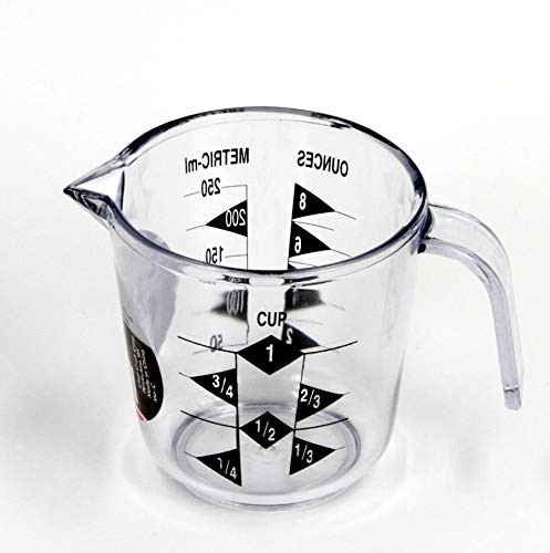 Select Plastic 1 Measuring Cup, 3.5 inch, Clear