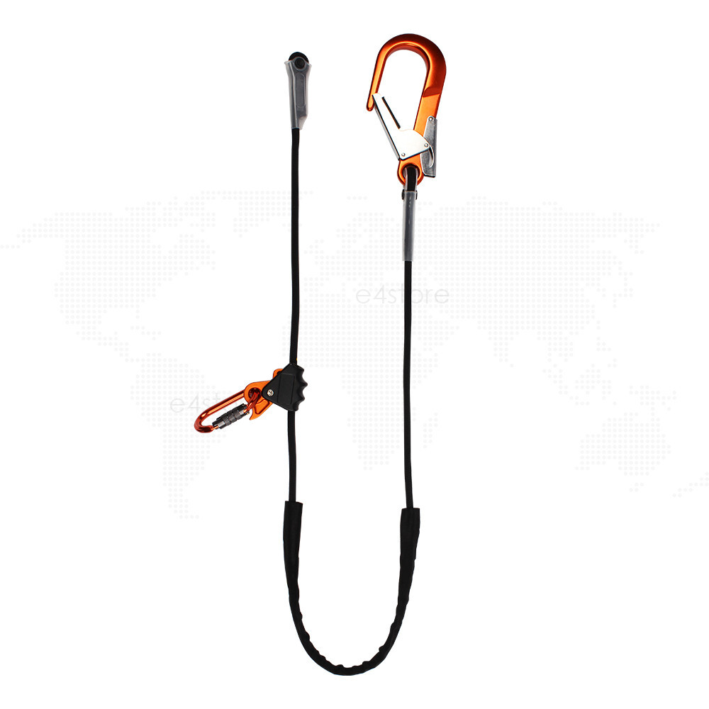 Work Positioning Lanyard 12mm Rope Adjustable Tree Tower Climbing Fall Arrest