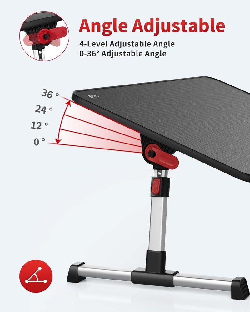 Multifunctional Laptop Table - Portable & Stable Design