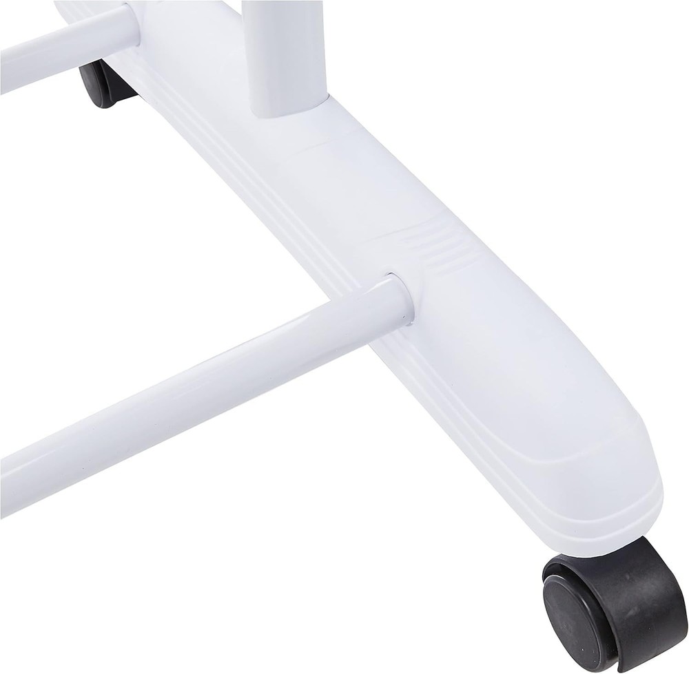 Chic Rolling Garment Rack with Adjustable Height - Ideal for Closet Organization