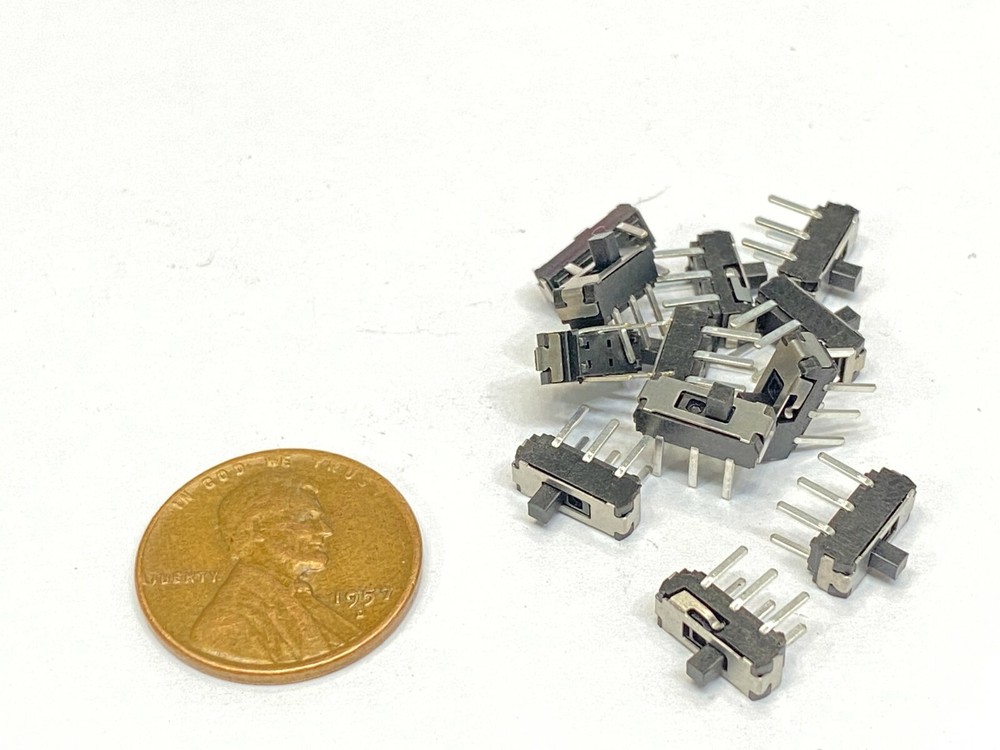 15 Pieces ON-OFF Micro Slide Switch 2 Position 6 Pin PCB Panel mss-22d18