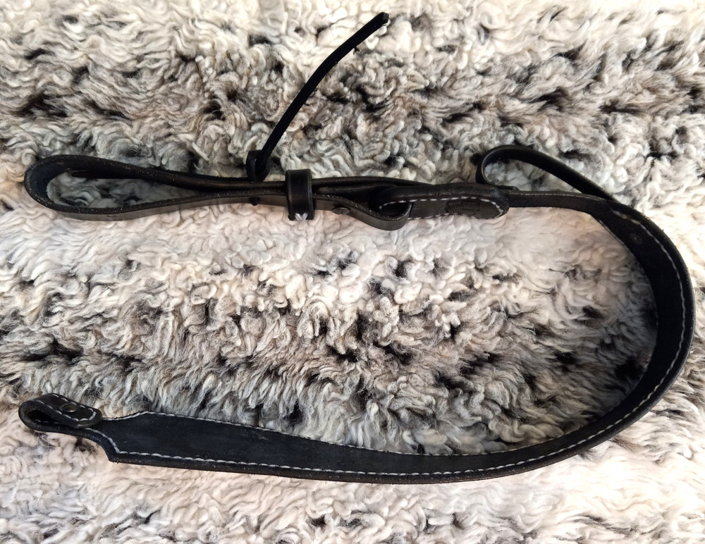 100% Full grain leather handcrafted gun sling