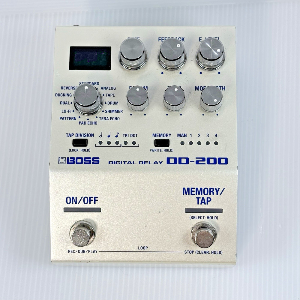 BOSS DD-200 Digital Delay Guitar Effects Pedal Used Tested