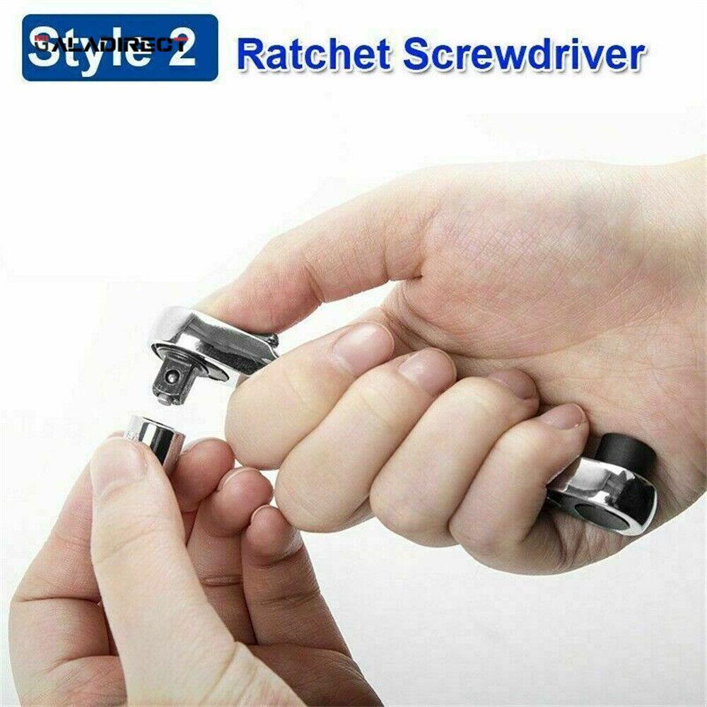 1/4" Mini Double-Ended Quick Socket Ratchet Wrench Rod Screwdriver Bit Tools NEW