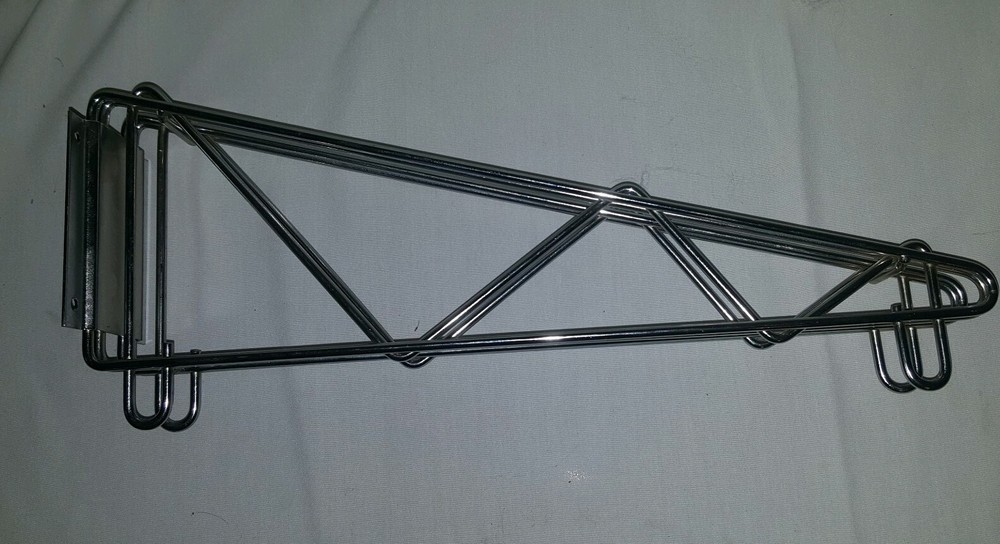 Restaurant Direct Wall Bracket, Double Shelf Support, Chrome 6 available
