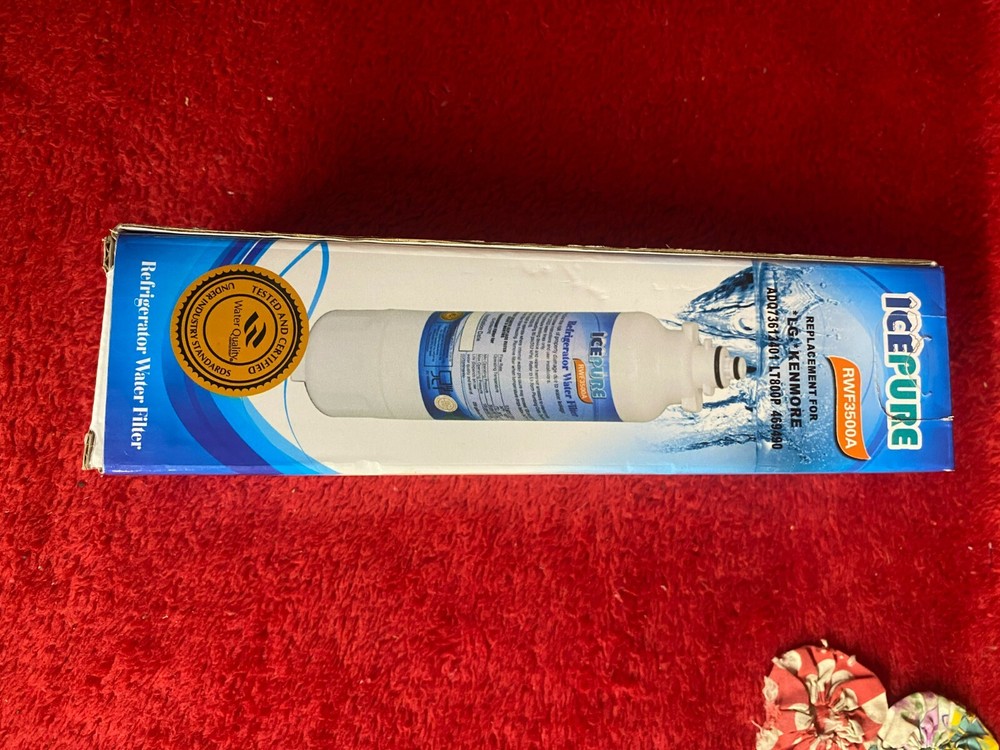 New in Pkg Ice Pure RWF3500A Filter Replacement for LG Kenmore