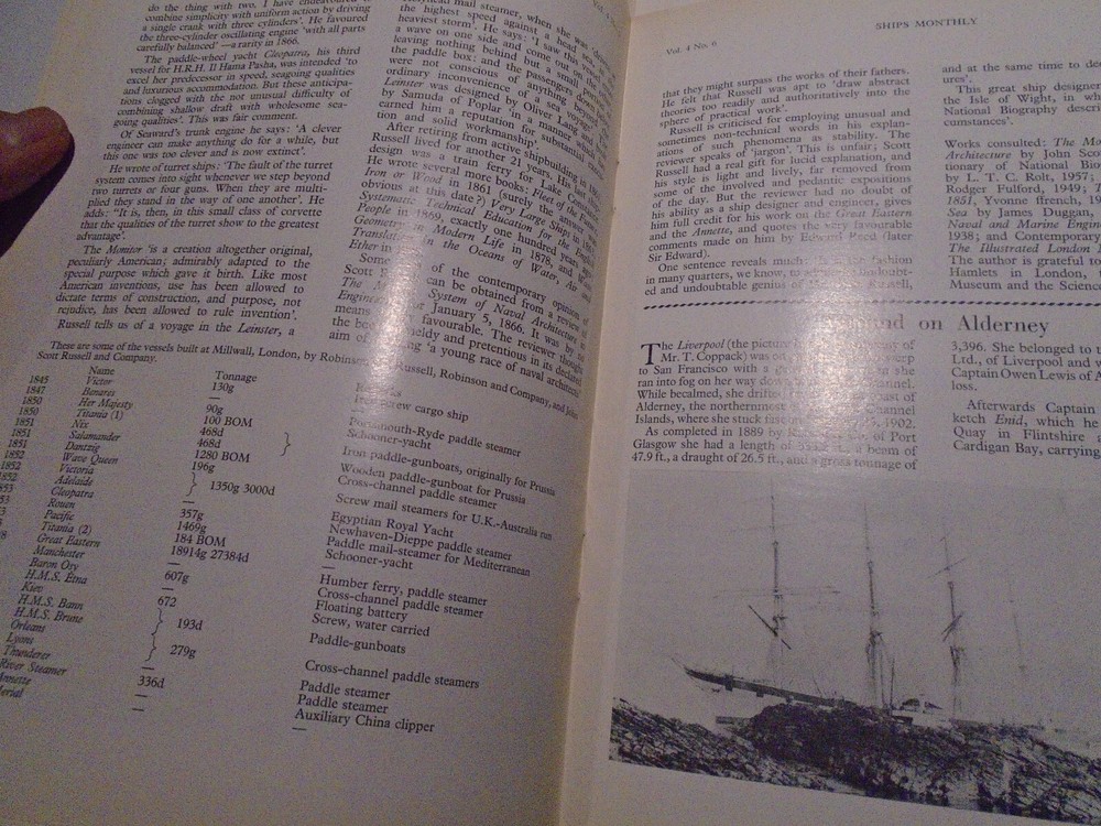 THAMES SHIP BUILDER MILLWALL SCOTT RUSSELL GOOD ARTICLE FROM 1969