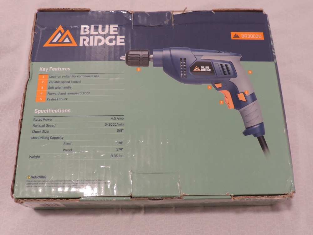 Blue Ridge Tools 4.5 Amp Power Corded Drill