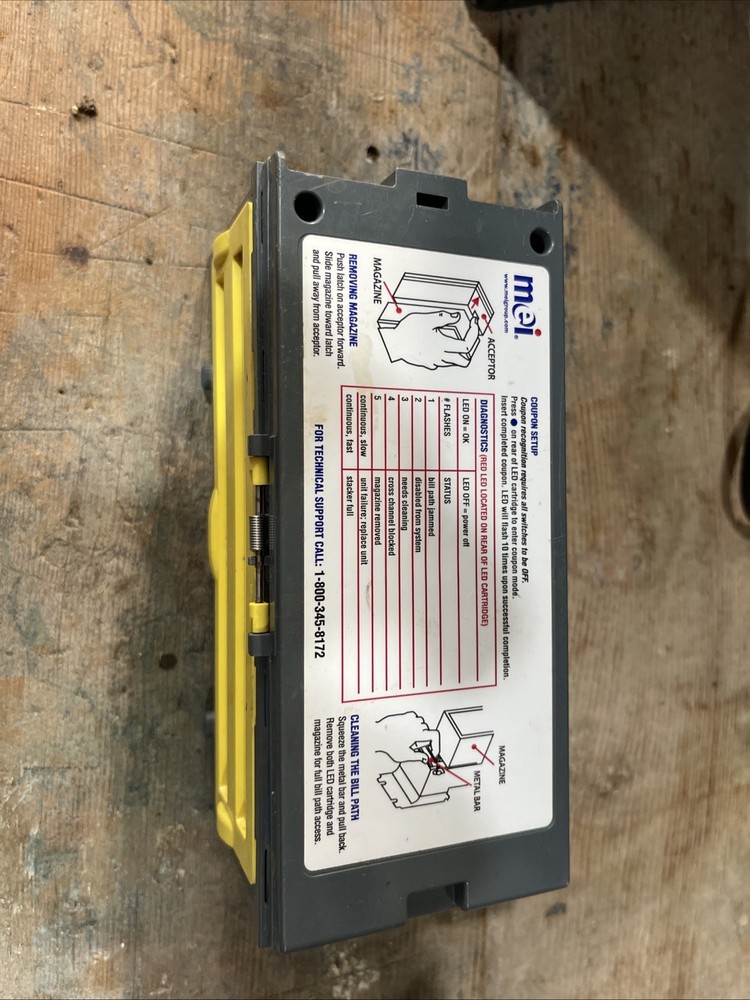 MEI 500 Note Bill Box Magazine Stacker Cassette Bill Acceptor