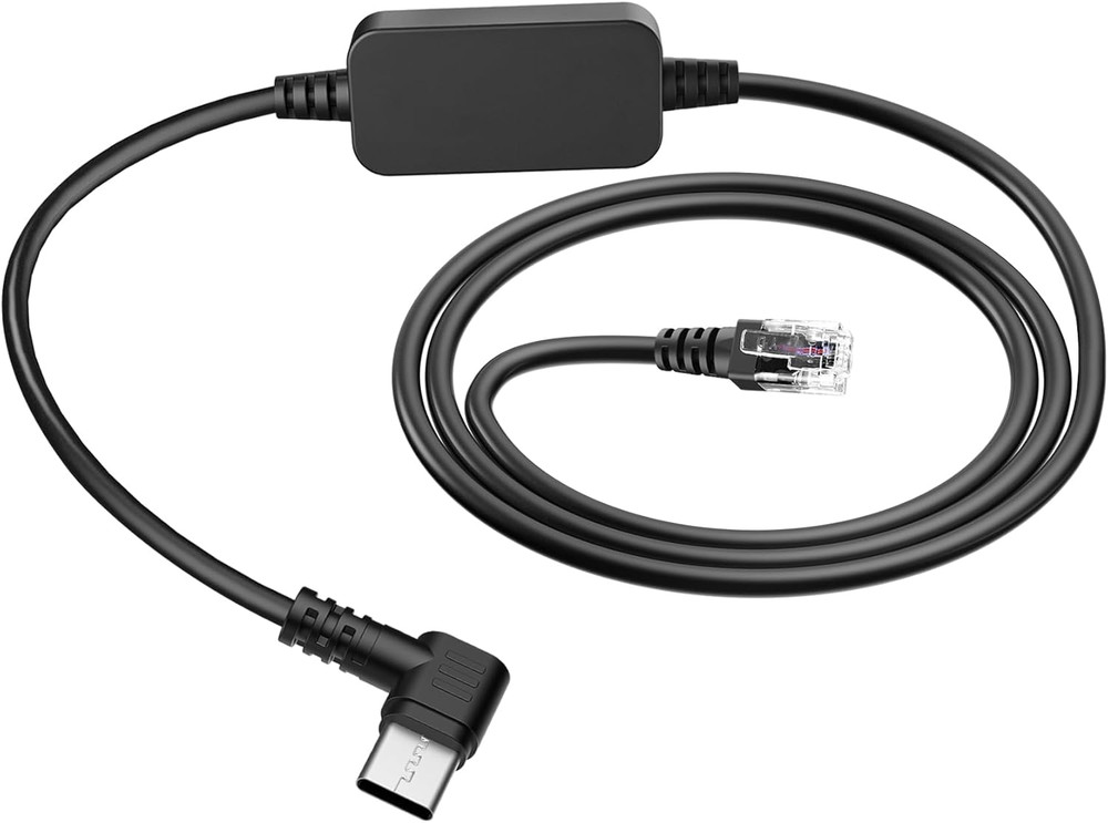 PD3.0 Radar Detector Cable, with Type-C to RJ11 Plug ,Replacement Radar Detector