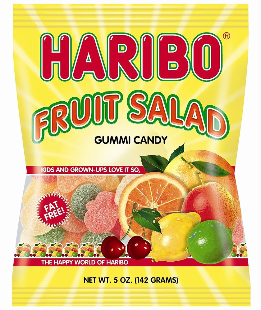 Haribo, Fruit Salad, Gummy Candy (5 Ounce, 12 Count)