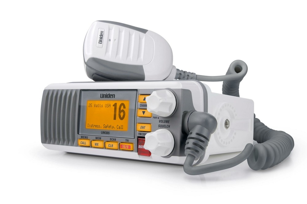 Uniden UM385 Fixed Mount VHF Radio - White