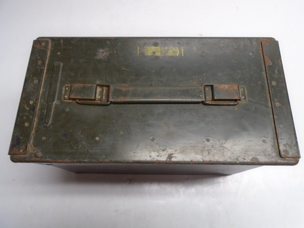 Vintage "SCF METAL AMMO BOX - Marked "MATCH"