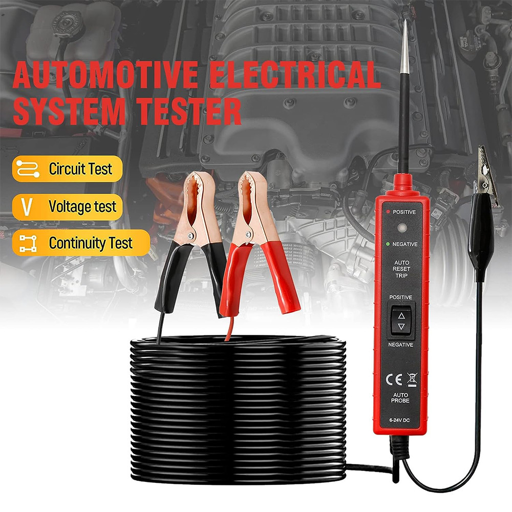6-24V Digital Power Circuit Electrical Tester Probe Test Device System Tester US