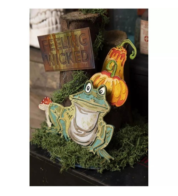Tim Holtz "MYRON COLORIZE" Frog Sizzix Thinlits Colorize Dies 665997 MSRP $35