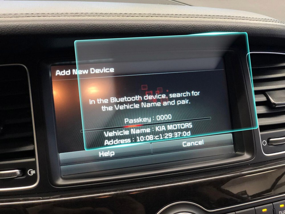 Crystal Clear Screen Protector for 2014 Kia Cadenza Vehicle Navigation