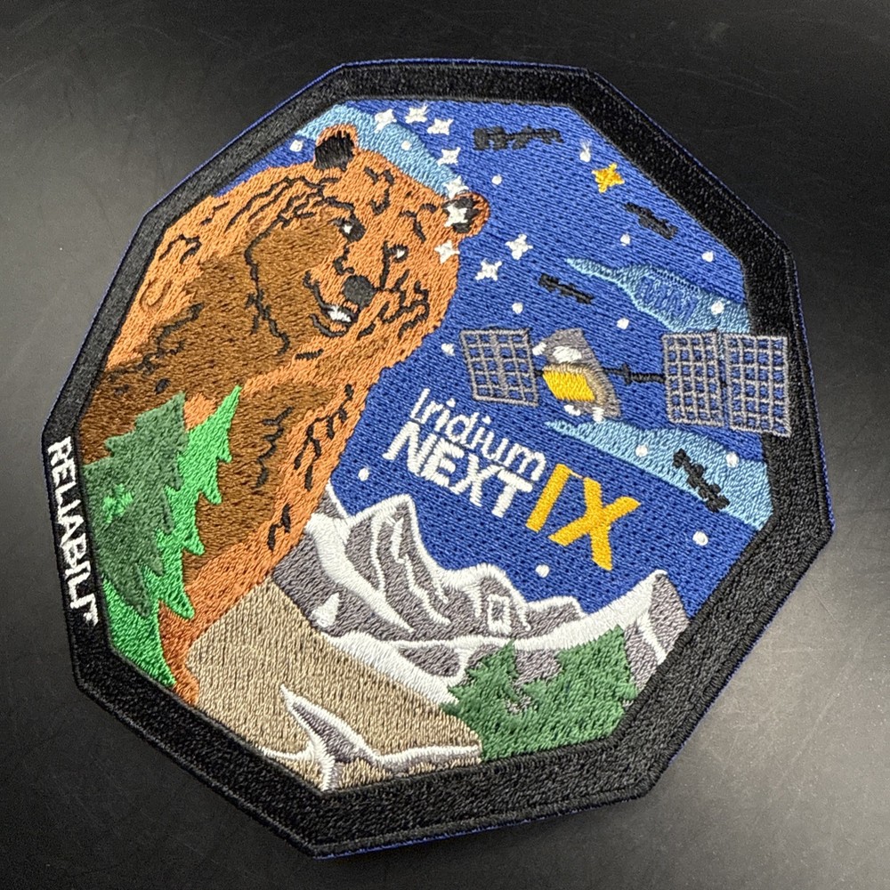 Authentic Iridium NEXT-9 Flight 9-SPACEX Falcon-9 Launch-USSF-VSFB-Mission PATCH