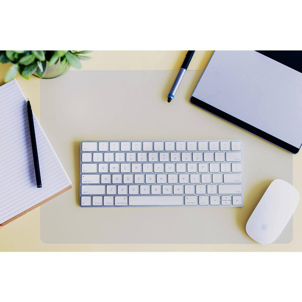 Desktex Polycarbonate Desk Protector-29 In. X 59 In.