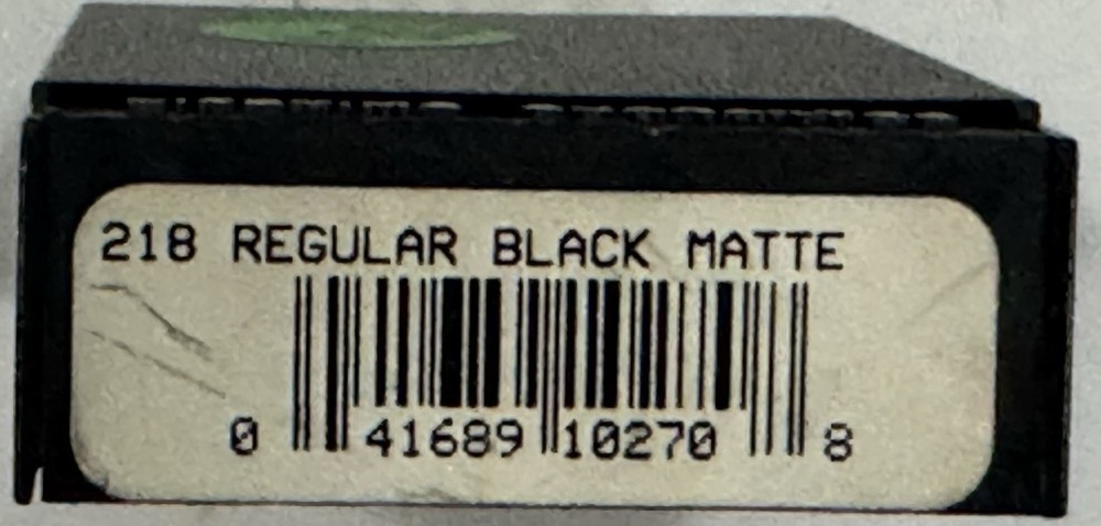 Zippo Windproof Black Matte Lighter, Item 218, New In Box