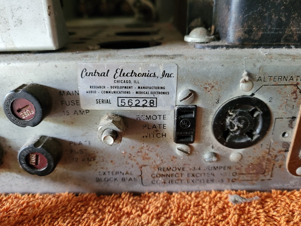 Central Electronics 600L Broadband Linear RF Amplifier Rare! READ EVERYTHING