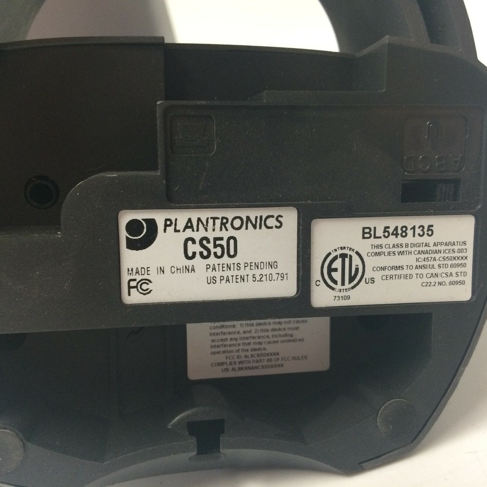 Lot of 2 Plantronics CS50 Charging Base