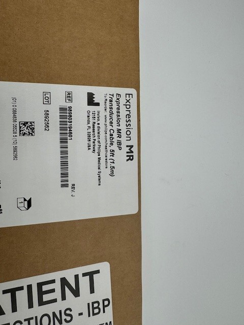 Philips Expression MR Expression MR IBP Tranducer Cable 5ft. 989803194601