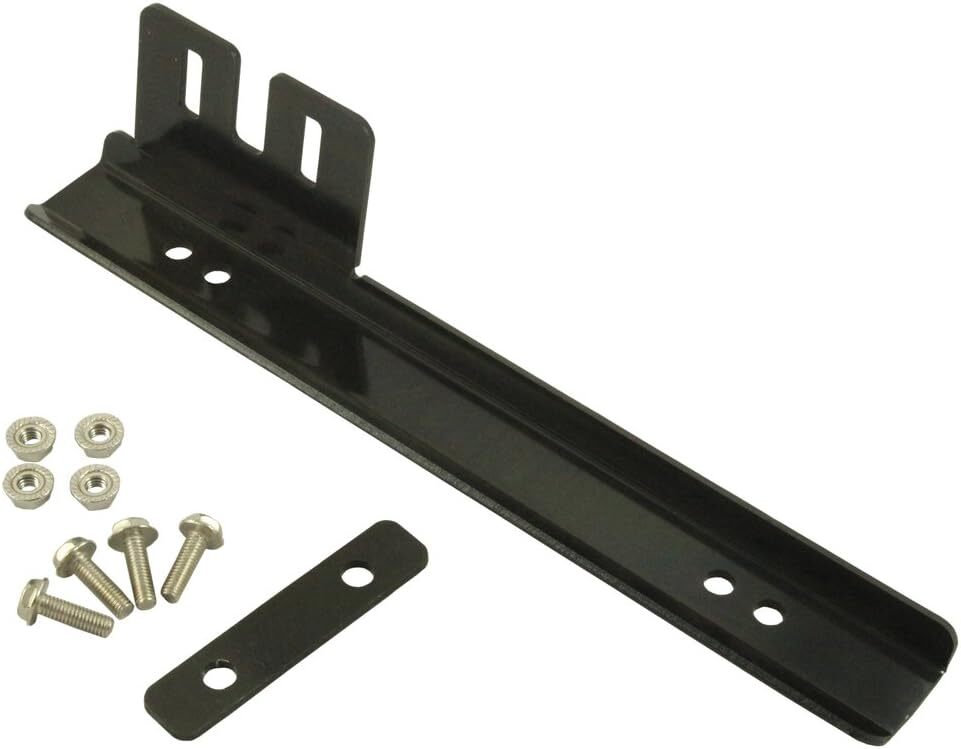 Black Front Bumper License Plate Mount Bracket Relocator Holder Bar